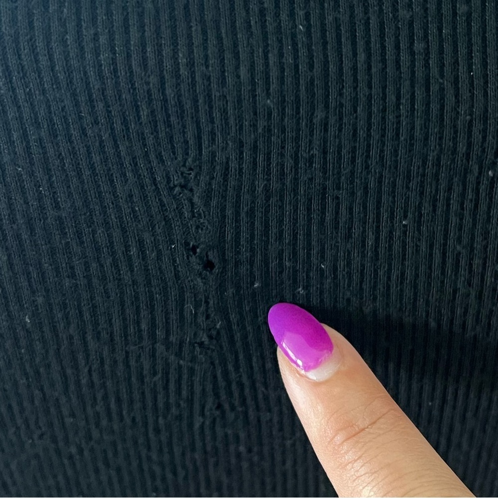 Velvet by Graham and Spencer black body on wrap illusion dress - Picture 5 of 5